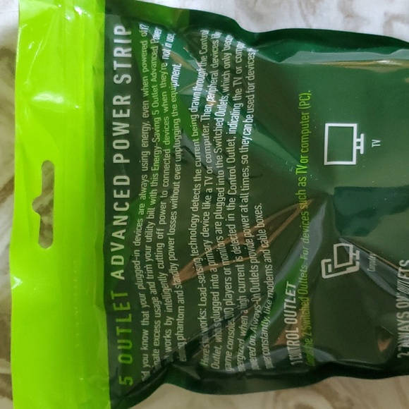 Greenlite 5 Outlet Advanced Power Strip Tier 1 - Picture 10 of 11